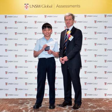 Students awarded the medals in ICAS