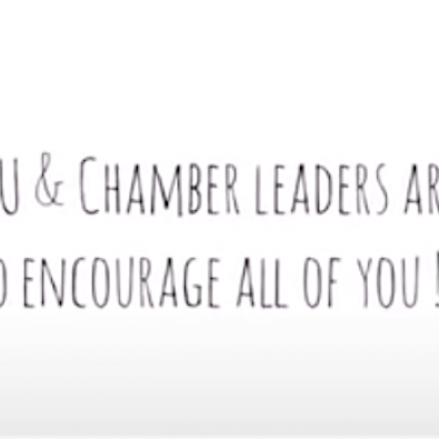 Cheer-up video from SU and Chamber leaders