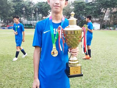 慶祝中華人民共和國成立73周年暨青少年足球邀請賽 - U14，A組 - 冠軍 - 8D CHAN Yuk Pui
