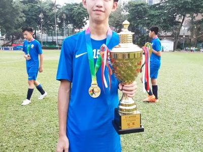 慶祝中華人民共和國成立73周年暨青少年足球邀請賽 - U14，A組 - 冠軍 - 8D CHAN Yuk Pui