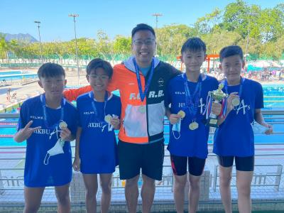 2022-2023年度校際游泳比賽（香港學界體育聯會沙田及西貢區中學分會）- 男子丙組4x50米四式接力 - 亞軍