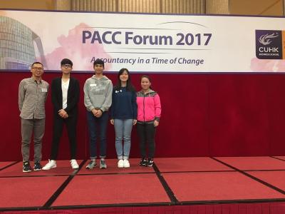 G11 students attended the PACC forum in CUHK