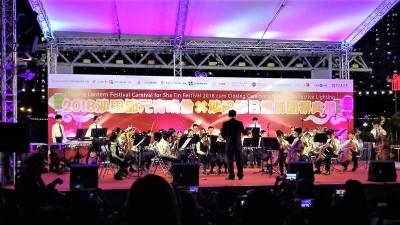 Joint-division Orchestra Performed in the Closing Ceremony for Sha Tin Festive Lighting
