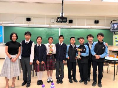 The English Debate Team was named champion in the Hong Kong Secondary Schools Debating Competition
