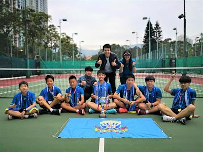Boys and Girls crowned Championship at the New Territories Secondary Schools Tennis Competition