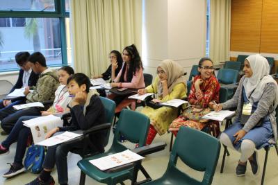 Students paid attention in the class.