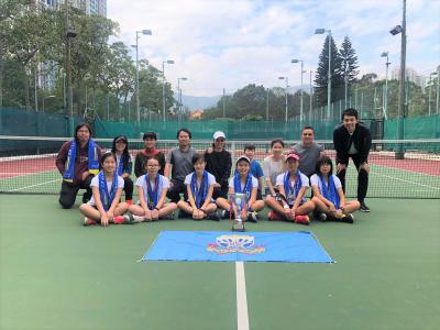 Boys and Girls crowned Championship at the New Territories Secondary Schools Tennis Competition