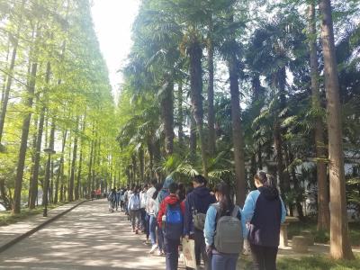Visiting the campus of East China Normal University