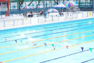 The 9th Aquatic Meet of the Primary Division was held at the Ma On Shan Swimming Pool on 10 April 2025.  Hong Kong China Swimming Team Member and 3-time Olympian Ms. Camille Cheng Lily Mei was the Guest of Honour of the Prize Presentation Ceremony. The highly anticipated event showed students and parents turning early in the morning with their enthusiasm and excitement clearly visible on their happy faces. From the spectator stands, students cheered enthusiastically for the swimmers from their houses. The s
