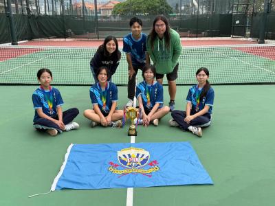 🎾 Girls Tennis Team Shines at Inter-School Competition! 🎾