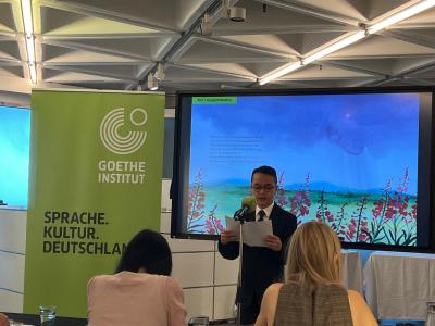 Grade 6 Student Excels at German Goethe-Institut Read-Aloud Festival