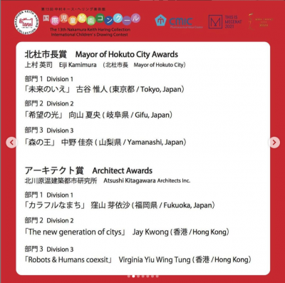 The 13th Nakamura Keith Haring Collection International Children’s Drawing Contest - Architect Award