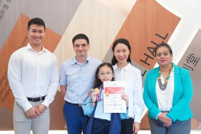 Champion of Hong Kong French Speech Competition for Grade 5 Poetry Speaking
