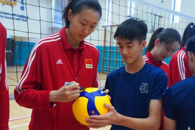 中國女排代表團到訪