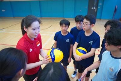 中國女排代表團到訪