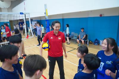 中國女排代表團到訪