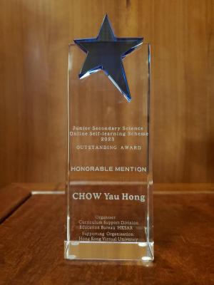 Top 15 Outstanding Students among all Gold Awardees in Hong Kong in JSSOSS 2023