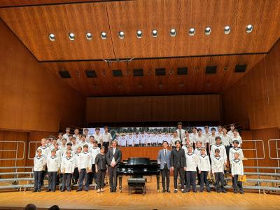 Secondary School Choir and Chamber Boys' Choir Sharing the Stage with World-Renowned Vienna Boys Choir