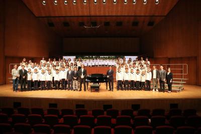 Secondary School Choir and Chamber Boys' Choir Sharing the Stage with World-Renowned Vienna Boys Choir