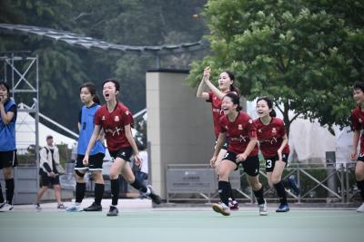 Cheering on Our Girls' Soccer Team in the Final!