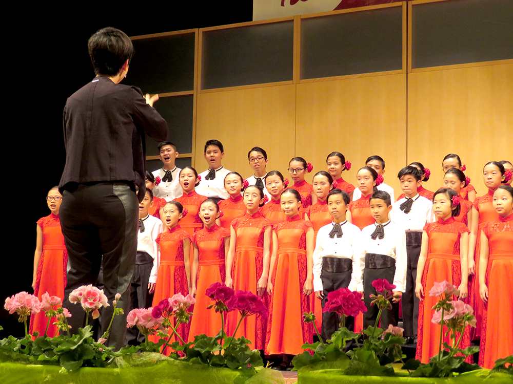Concert Choir at the 14th International Choir Competition in Austria.<br />
Our choristers enjoyed the stage so much!<br />
