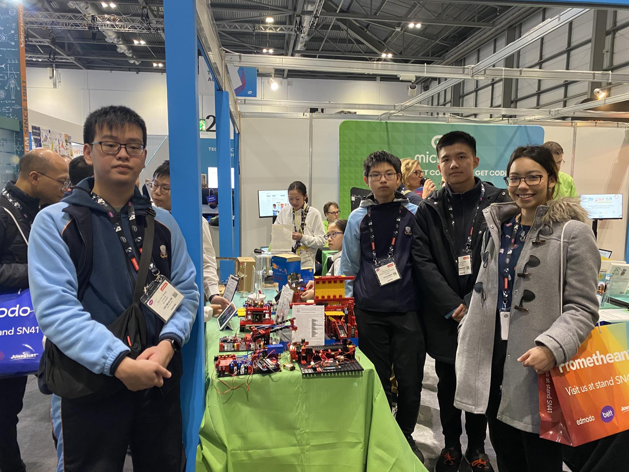 Students showcased their project works in the Bett Show in UK. 